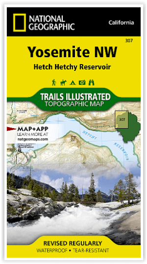 Wandelkaart 307 Yosemite NP North West - Nat Geo