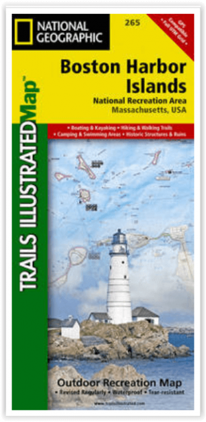 Wandelkaart Boston Harbor Islands - Nat Geo