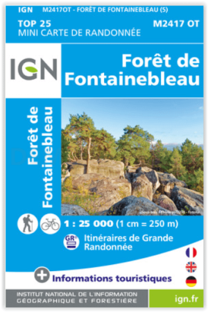 Wandelkaart 2417 OT Mini Forêt de Fontainebleau - IGN