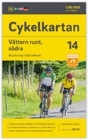 Fietskaart 14 Cykelkartan Vättern runt Södra - Norstedts