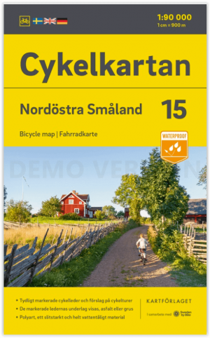 Fietskaart 15 Cykelkartan N.Ö Småland - N.O Smaland - Norstedts