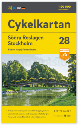 Fietskaart 28 Cykelkartan Södra Roslagen Stockholm - Norstedts