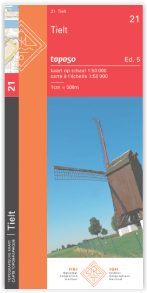 TOPO Wandelkaart 21 Tielt - NGI