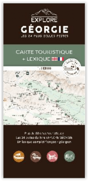 Toeristische kaart Georgia Explore & Lexique - Ountravela Ed.