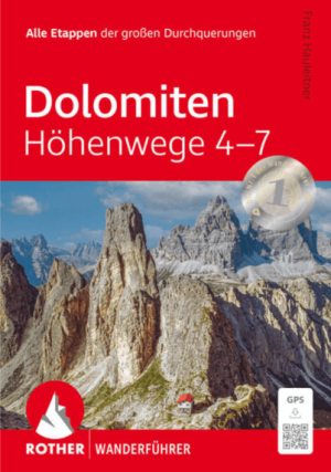 Wandelgids Dolomiten - Höhenwege nr. 4 > 7 - Rother Bergverlag