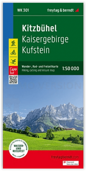 Wandelkaart Kufstein- Kaisergebirge & Kitzbühel - F&B