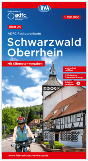 Fietskaart 24 Schwarzwald und Oberrhein - ADFC