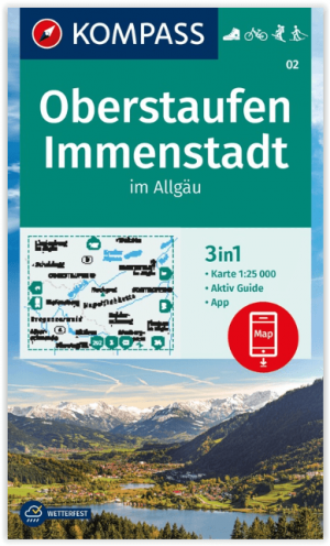 Wandelkaart 002 Oberstaufen & Immenstadt - Kompass