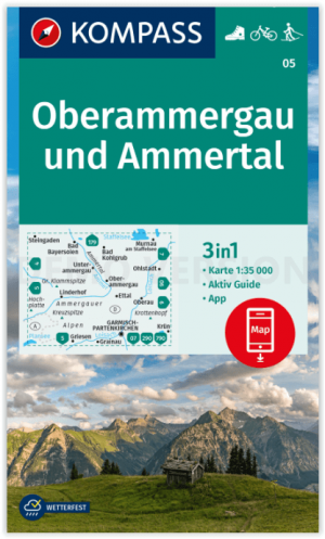Wandelkaart 005 Oberammergau & Ammertal - Kompass