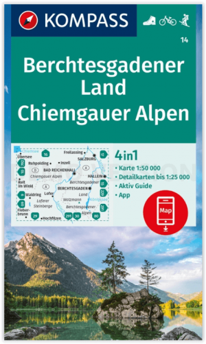 Wandelkaart 14 Berchtesgadener Land & Chiemgauer Alpen - Kompas