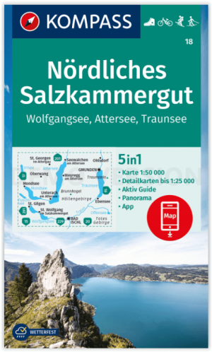 Wandelkaart 18 Nördliches Salzkammergut - Kompass