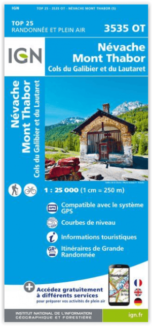 Wandelkaart 3535 OT Névache & Mont Thabor - IGN