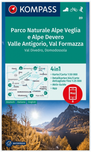 Wandelkaart 89 Parco Nat. Alpe Veglia e Alpe Devero - Kompass