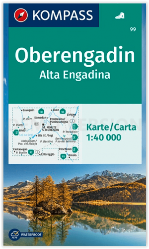 Wandelkaart 99 Oberengadin Graubunden - Kompass