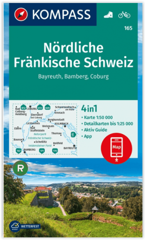 Wandelkaart 165 Nördliche Fränkische Schweiz - Kompass