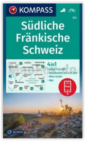 Wandelkaart 171 Südliche Fränkische Schweiz - Kompass