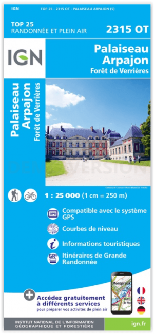 Wandelkaart 2315 OT Palaiseau & Arpajon - IGN