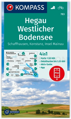 Wandelkaart 783 Hegau & Westlicher Bodensee - Kompass