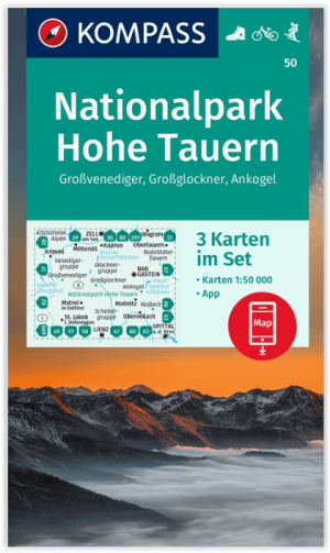 Wandelkaart 50 Hohe Tauern NP - Kompass
