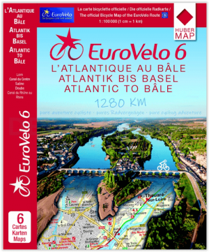 Fietskaarten Set 1 Eurovélo 6 Atlantische Oceaan > Basel - Huber