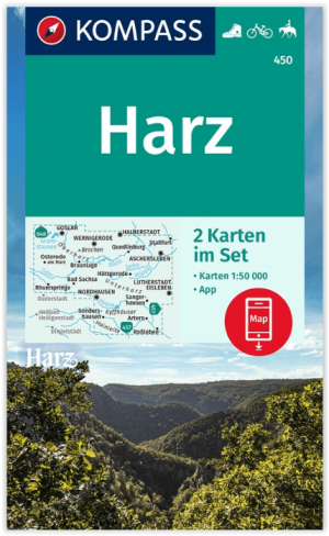 Wandelkaart 450 Harz - Kompass