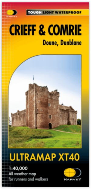 Wandelkaart XT40 ultra Crieff & Comrie & Dunblane - Harvey maps