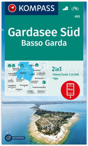 Wandelkaart 695 Gardasee Süd & Basso Garda - Kompass