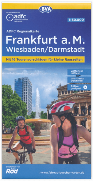 Fietskaart ADFC Regionalkarte Frankfurt am Main - ADFC