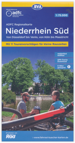 Fietskaart ADFC Regionalkarte Niederrhein Süd - ADFC