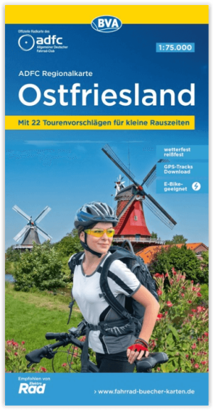 Fietskaart ADFC Regionalkarte Ostfriesland Duitsland - ADFC