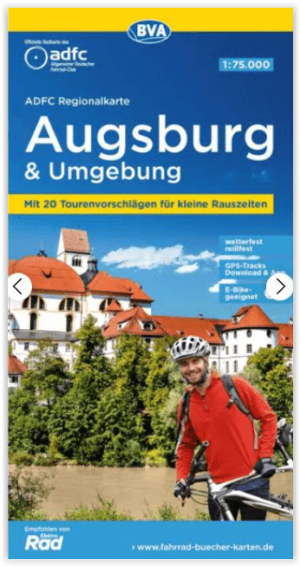 Fietskaart ADFC Regionalkarte Augsburg & omgebung - ADFC