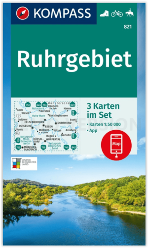 Wandelkaart 821 Ruhrgebiet - Kompass