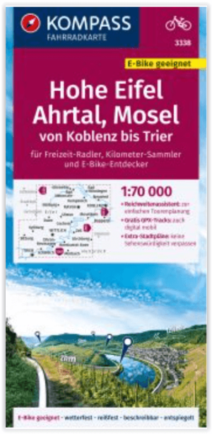 Fietskaart 3338 Hohe Eifel & Ahrtal - Kompass