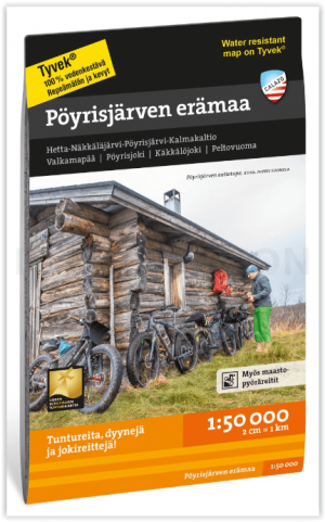 Wandelkaart 080 - Pöyrisjärven Wildernis Lapland Finland - Calazo
