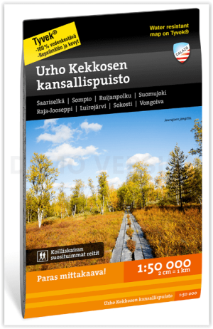Wandelkaart 140 - Urho Kekkosen kansallispuisto - Calazo