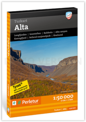 Wandelkaart Tourkaart 010 Alta FInnmark FInland - Calazo