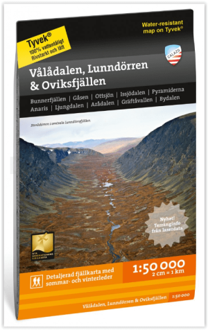Wandelkaart Fjallkarta 210 Vålådalen & Lunndörren - Calazo