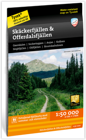 Wandelkaart Fjallkarta 180 Skäckerfjällen & Offerdalsfjällen - Calazo