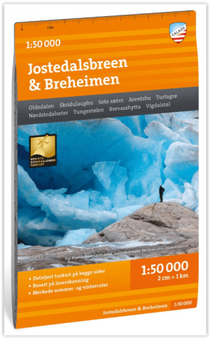 Wandelkaart Tourkaart 150 Jostedalsbreen NP & Breheimen NP - Calazo