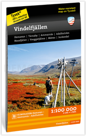 Wandelkaart Bergkaart 090 Vindelfjällen - Calazo