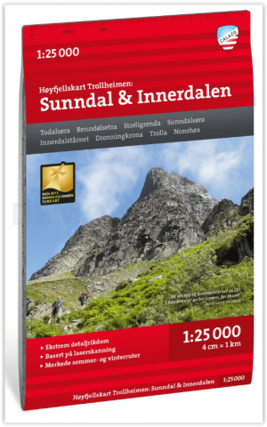 Wandelkaart Hoogalpinekaart 390 Sunndal & Innerdalen - Calazo