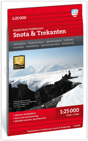 Wandelkaart Hoogalpinekaart 380 Snota & Trekanten - Calazo