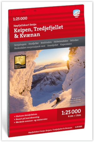 Wandelkaart Hoogalpinekaart 310 Keipen & Tredjefjellet - Calazo