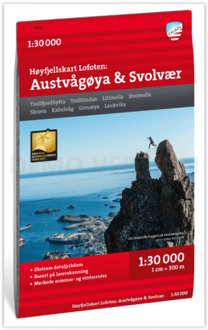 Wandelkaart Hoogalpinekaart 170 Austvågøya & Svolvær - Calazo