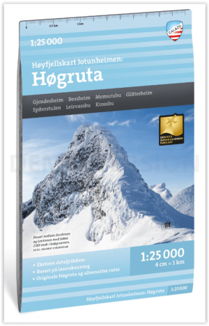 Wandelkaart Hoogalpinekaart 130 Høgruta - Calazo