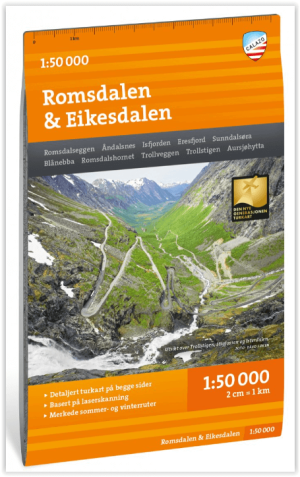 Wandelkaart Tourkaart 300 Romsdalen & Eikesdalen - Calazo