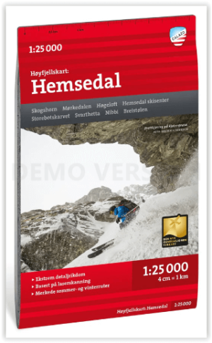Wandelkaart Hoogalpinekaart 070 Hemsedal - Calazo