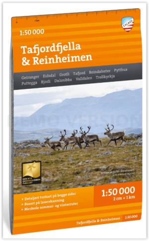 Wandelkaart Tourkaart 380 Tafjordfjella & Reinheimen NP - Calazo