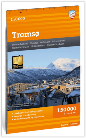 Wandelkaart Tourkaart 400 Tromsø - Calazo