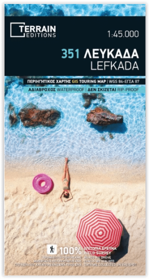 Wandelkaart 351 Lefkada - Terrain Maps
